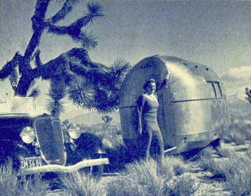 Ford, Woman and Trailer