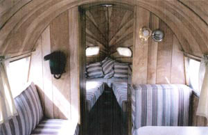 Interior, Bowlus Trailer